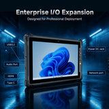 ONERugged M10N Rugged Tablet with HW N4680 Barcode Scanner, 10.1" Windows 11 Pro Industrial Tablet, 1000 Nits Sunlight Readable, Intel N150, 8+128GB, 4G LTE, WiFi 6, IP65 Heavy-Duty PC for Warehouse