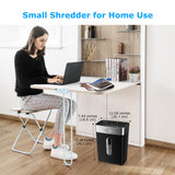Shredder for Home Office, 8-Sheet Crosscut Credit Card Shredder, Small Paper Shredder for Home Use with 4 Gallons Wastebasket, High Security Level P-4, ETL Certification (S3101) BONSEN