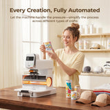 HTVRONT A100 3 in 1 Auto Heat Press Machine Bundle