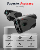REDTIGER Golf Rangefinder, 7X Magnification 1200 Yards Laser Range Finder with Slope, Built-in Magnetic Bracket