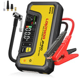 LOKITHOR JP400 Jump Starter with Air Compressor, 2500A 12V Portable Car Battery Booster Pack (8.5L Gas/6.5L Diesel) with ConnectMax Tech, 150PSI Tire Inflator, Auto-Shutoff & Dynamic Dwell (Yellow)