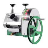 H-YEEU Manual Sugar Cane Juicer Machine, Stainless Steel Sugar Cane Juicer Press with 3 Rollers, 2 Inch Large Inlet, 110 LBS/H Output, Hand Crank Sugar Cane Squeezer for Home & Commercial Shop Use