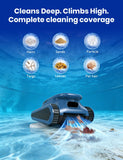 (2026 Upgrade) Cordless Robotic Pool Cleaner, Pool Vacuum for Inground Pools, Wall and Waterline Cleaning, Powerful Suction and Replaceable Battery, 180 min Battery Life for Pool Up to 2150 Sq.ft