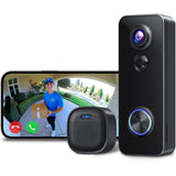 XTU 2K Video Doorbell Camera Wireless with Chime, No Monthly Fee