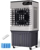 Uthfy Swamp Cooler, 42 Inch Evaporative Air Cooler with 13.5 Gal Large Water Tank, 3600 CFM, 120° Oscillation, 3 Modes & 3 Speeds, Remote, 12 H Timer, 4 Ice Packs, Portable Air Conditioner for Outdoor