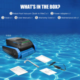 BOTLIFE PC20 Automatic Robotic Pool Cleaner, Cordless Pool Vacuum Robot for Inground & Above Ground Pools, Smart Navigation, Self-Parking, 5000GPH Suction, Cleans Floor, Wall & Waterline
