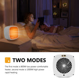 Portable Space Heater 1000W/800W Ceramic Electric Heaters