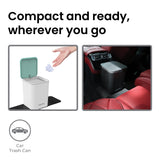 Mini Car Trash Can with Press Lid, 3L / 0.79 Gallon Small Garbage Bin