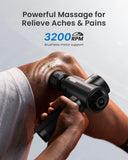 RENPHO Active Thermacool Deluxe Massage Gun Deep Tissue with Charging Stand, Back Massager with Heat and Cold Head, Percussion Body Muscle Masajeador for Athletes Pain Relief