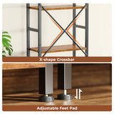 Bookshelf, Bookcase with 14 Open Display Shelves, Wide Book Shelf Book Case for Home & Office