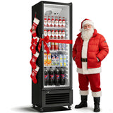 BODEGACOOLER Commercial Beverage Refrigerator and Cooler, 11.5 Cu.Ft Commercial Refrigerators Glass Door Fridge for Bar, drink