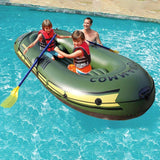 WSJYP Inflatable Boat Set, Kayak Fishing Boat, 2/3 Person Boat, Inflatable Explorer Boat with Paddle and Foot Pump and Safety Rope,Two-Person Boat WSJYP