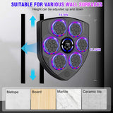 Smart Music Boxing Machine for Adults and Kids, Bluetooth Boxing Equipment with Boxing Gloves, Wall Mounted Electronic Punching Machine for Home Gym Workout Indoor