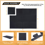 24 Pack, 96 SQFT - 24" x 24" - 1/2" Extra Thick Floor Exercise Mat for Home Gym or Floor Padding - High-Density EVA Interlocking Foam Floor Tiles for Gym Equipment, Play Area | Yoga, Cardio, Weights Our Modern Space