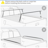 OEDRO FRP Hard Trifold Truck Bed Tonneau Cover for 2002-2026 Ram 1500 6.4ft