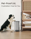 Cesun Small Bathroom Trash Can with Lid Soft Close, Step Pedal