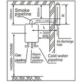 TC-Home Portable 6L Water Heater Tankless LPG 1.6 GPM Propane Gas Outdoor Digital Display Instant Hot Water Heater