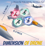 4DRC Foam Remote Control Airplanes for Kids Adults, RC Plane Airplane Toys for Boys Kids Beginners, RC Planes Fighter Jet Helicopter Drones for Kids Adults, 360° Flip Easy to Fly