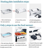 OGMOYT Food Warmers for Parties Buffets Electric, Stainless Steel Chafing Dish Buffet Set with Visible Lid, 13L Commercial Buffet Servers and Warmers for Keeping Food Warm ()