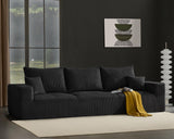 Gericco 113" Modular Sectional Sofa 3-Seat Boneless Couches for Living Room
