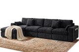 Vellorise 136" Cloud Modular Sectional Sofa with Detachable Seat Cushion