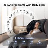 Osaki Pro OS-4D Paragon | Dark Brown | Massage Chair | Multi-Angle L-Track 4D Massage | Zero Gravity | Space Saving | Heating Foot Roller | Voice Recognition | High Intensity Fullbody Airbag