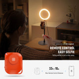 NEEWER 8" 18W High Power Desk Ring Light with Stand & Phone Holder, Circle Selfie Ringlight for iPhone Streaming Vlogging Recording, Video Conference Lighting Kit for Laptop Computer Zoom Call, RH8B