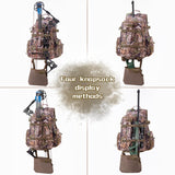 BLISSWILL Large Hunting Backpack with padded weapon compartment for Bow Rifle with Waterproof Rain Cover Hunting Gear Accessories 40L(Supercamo Timber) BLISSWILL