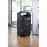 Twist Garbage Can for Indoor and Outdoor Use, Durable & Weather-Resistant Trash Repstacle, 32 Gallons Safco