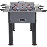 Fat Cat Rebel 4.5 Foot Foosball Table, Soccer Table Game with Quick Snap Rods, Blue Playing Field, Abacus Scoring, Includes 4 Foosball Balls