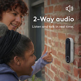 ADT Blu Video Doorbell Camera, 2K HDR, Wireless or Wired, Plan Required