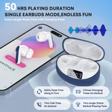 Wireless Earbuds, Bluetooth 5.4 Headphones HIFI Stereo/Crystal clear, Blue