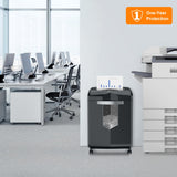 Bonsaii 16-Sheet Microcut Paper Shredder, 60-Minute Home Office Heavy Duty Shredder for CD