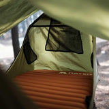 Haven Tent Original Lay-Flat Hammock Tent (Forest Green) – Comfortable Waterproof Camping Hammock with Mosquito Net – Includes Insulated Sleeping Pad & Rainfly