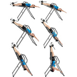 Innova Health and Fitness Inversion Table with Adjustable Headrest, Reversible Ankle Holders, and 300 lb Weight Capacity - Premium