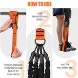 Pull Up Assistance Bands 260lbs, Heavy Pull Up Bands Resistance Bands for Pull Ups Working Out with Feet Rest, Pull Up Bar Bands Assistance Bands Strength Training