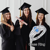 Oseew 2027 Custom Birthstone Class Ring for Women Men (Oval