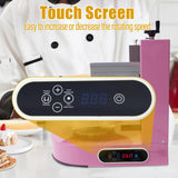 Cake Cream Spreading Machine, 4-12in Automatic Birthday Cake Frosting Coating Smearing Machine, 110V 200W Electric Cakes Decorating Machine, Pink
