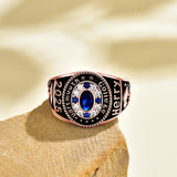 Oseew 2027 Men Custom Gold Graduation Class School Ring High (Rose Gold)