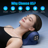 Stellamist 2026 Heated Neck Stretcher for Neck Pain Relief, Cervical Traction Device with 3 Customizable Modes, Red Light & Vibration, for Neck Shoulder Pain Relief Muscle Relaxation Home Office Use