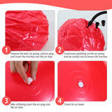 Hungdao 6 Pack 22 Inch Heavy Duty Exercise Balls Inflatable Pregnancy Yoga Pilates & Fitness Ball for Stretching Balance Therapy and Physical Fitness (Red)