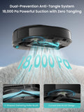 Lefant M5 Pro Robot Vacuum and Mop, 18000Pa Suction, LiDAR Navigation, 120-Day Self-Emptying, Auto Mop Washing & Drying, PSD 2.0 Obstacle Avoidance, Supports 2.4G/5G WiFi