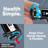 HiKeep Hand Grip Strengthener, Grip Strength Trainer - 2 Pack Adjustable Resistance 10-130 lbs Forearm Strengthener, Hand Exerciser for Muscle Building and Injury Recovery for Athletes (Black) HiKeep