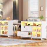 File Cabinet, 2 Drawers Filing Cabinets for Home Office fit Legal/Letter/A4 File