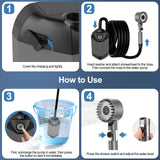 Debraltanner Portable Shower for Camping with 7800mAh Battery, Rechargeable Camping Shower with Intelligent LED Display, 3 Spray Modes, IPX8 Waterproof Outdoor Camp Pump for Hiking, Travel, Car, Pet