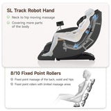 Real Relax 2026 Massage Chair Full Body,Zero Gravity Upgraded SL-Track Massage Recliner with 8 Auto Modes,Added Voice Broadcast,Child Lock and Pause Button,Headrest Cushion,Upgraded LCD Screen,Black