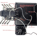 MechPuConToy Mini Engine Accessory, Ignition Set + Water Cooling Set + Battery + Charger All-in-One Aluminum Alloy Base Starter Kit for TOYAN FS-V800WGPC Engine Model