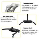 Standing Hair Dryer, Adjustable Vertical Hairdressing Heater, Professional Salon Equipment With Rolling Wheels | 360° Rotating Head | Intelligent Temperature & Time Control | Adjustable Angle | Silver