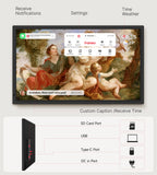 BIGASUO 32" Large Digital Picture Frame with FHD 1920x1080 Touch Display