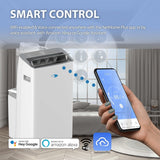 Portable Air Conditioner with Dual Hoses, Dehumidifier, Cooling Fan & Smart Wi-Fi for 600 Sq Ft Rooms, ARC-1230WN, White Whynter